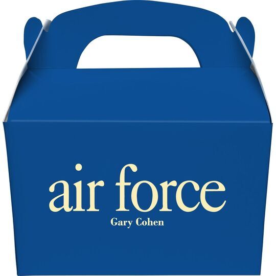Big Word Air Force Gable Favor Boxes
